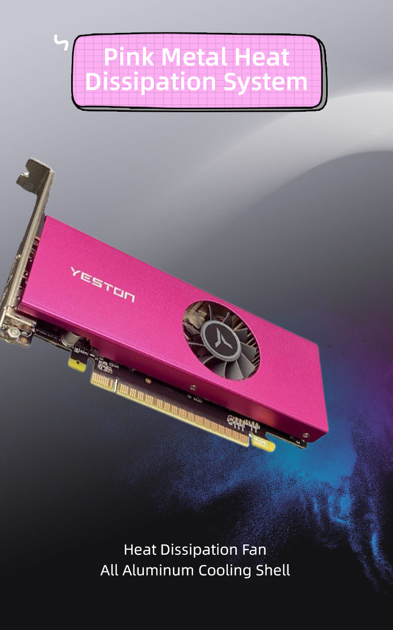 (November Promotion $16 Off)Yeston GTX 1050 ti 4GD5 LP 128bit Graphics Card PCIE 3.0 GDDR5 1050 Ti Video Card for PC