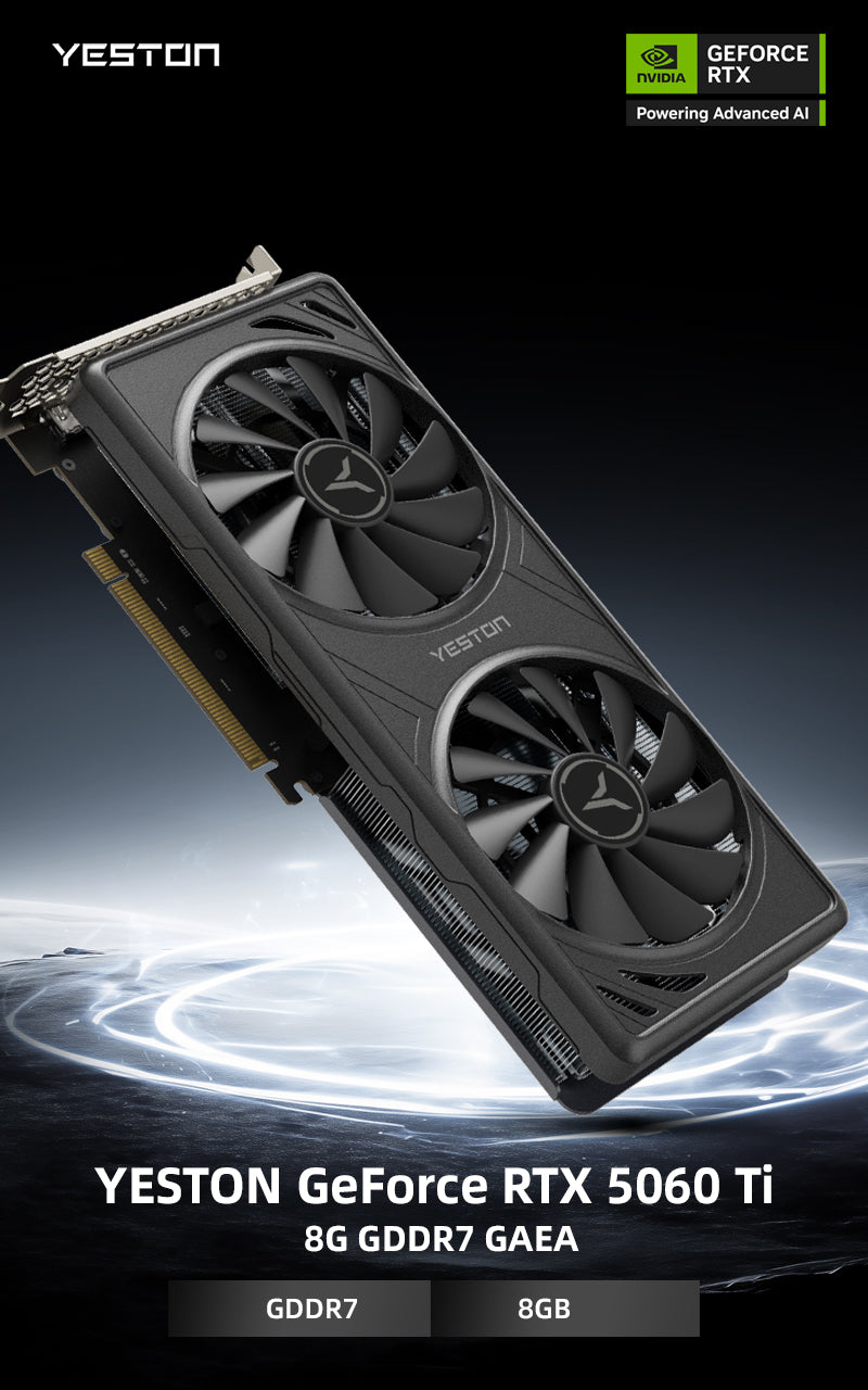 Yeston GAEA Nvidia GeForce RTX 5060 Ti 8G 128bit GDDR7 Gaming GPU Graphics Card