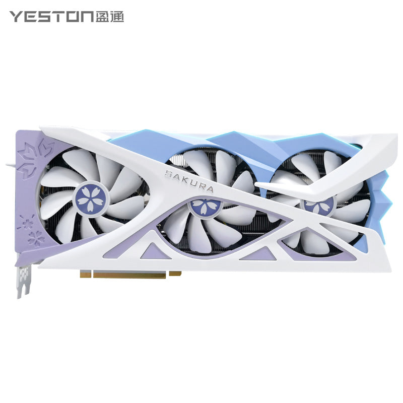 (Open Box Only US)Yeston Sakura Nvidia GeForce RTX 4070 Super Graphics Card GDDR6X 12G 192bit GDDR6X Gaming GPU(副本)