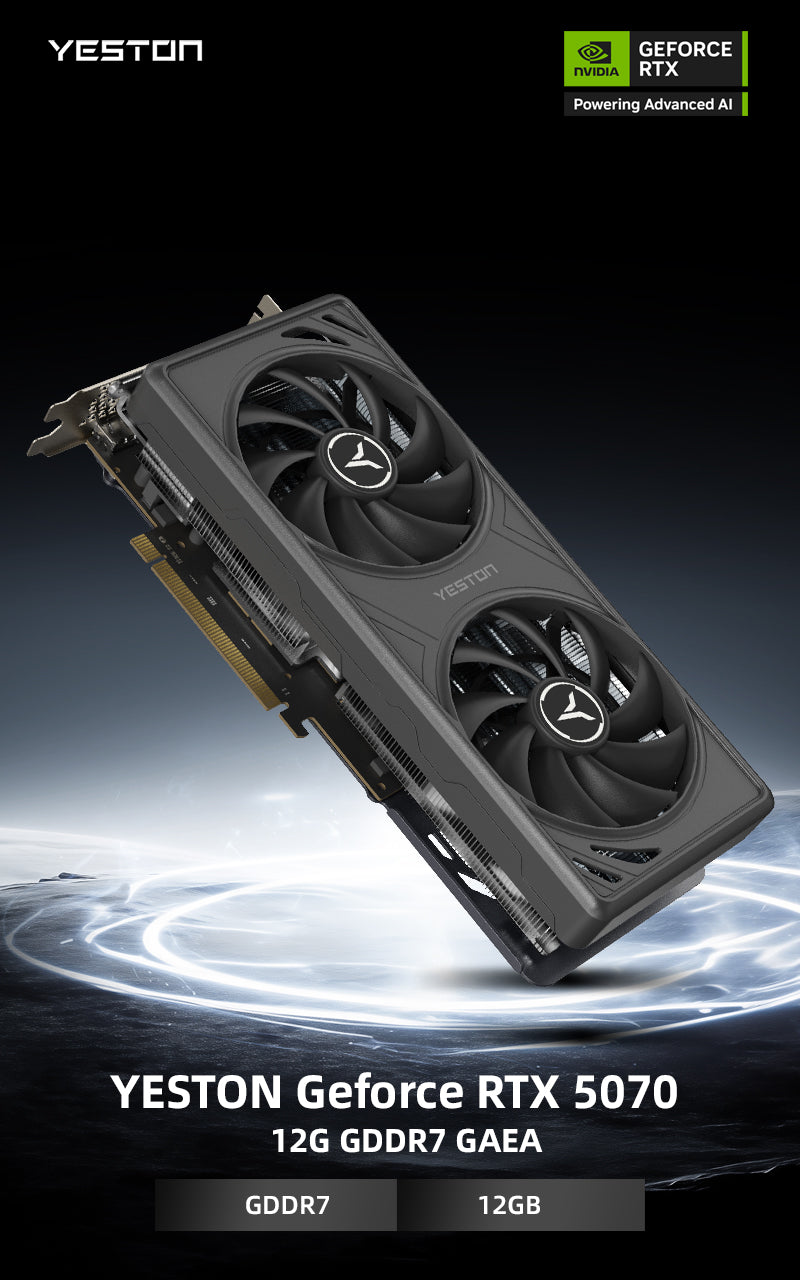 Yeston GAEA Nvidia GeForce RTX 5070 12G 192bit GDDR7 Gaming GPU Graphics Card