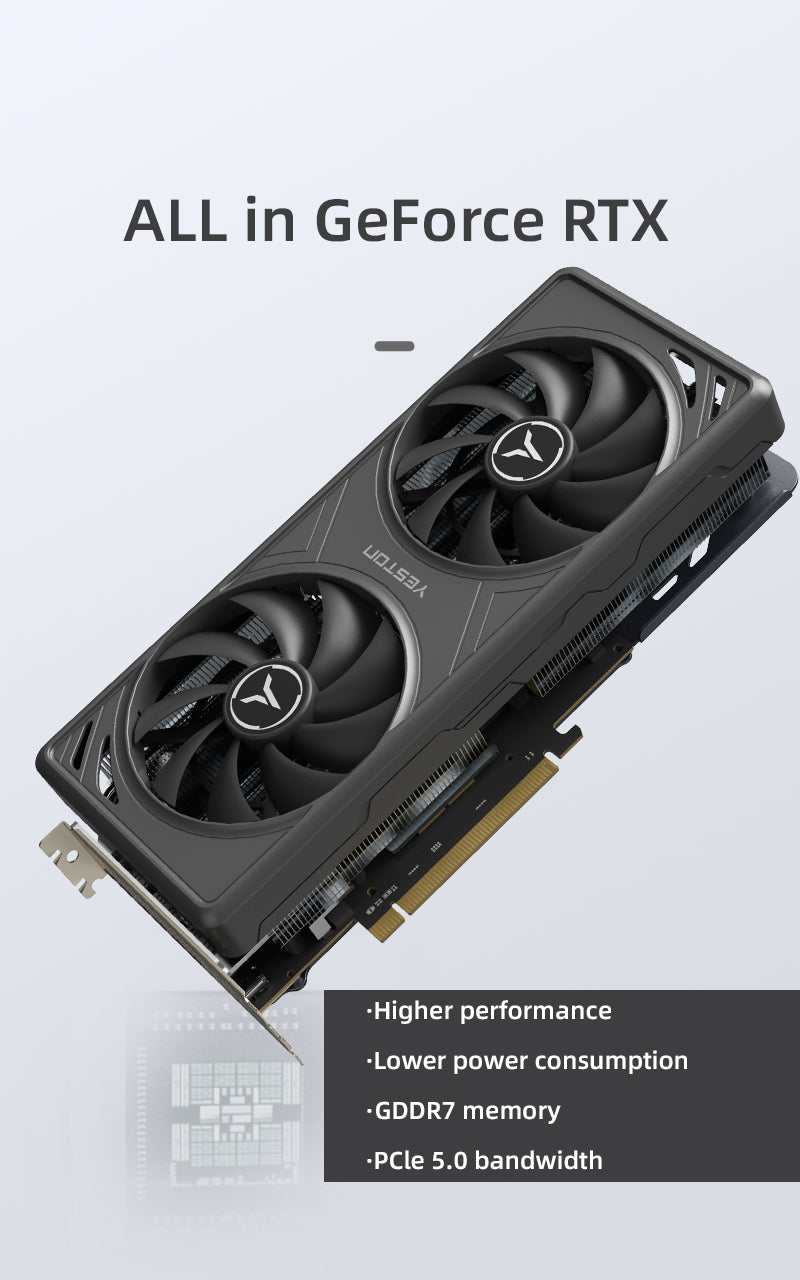 Yeston GAEA Nvidia GeForce RTX 5070 12G 192bit GDDR7 Gaming GPU Graphics Card
