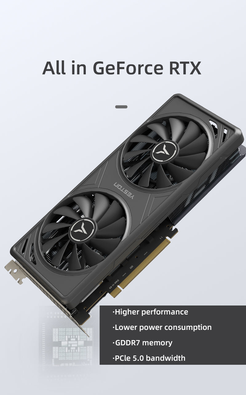 Yeston GAEA Nvidia GeForce RTX 5060 Ti 8G 128bit GDDR7 Gaming GPU Graphics Card