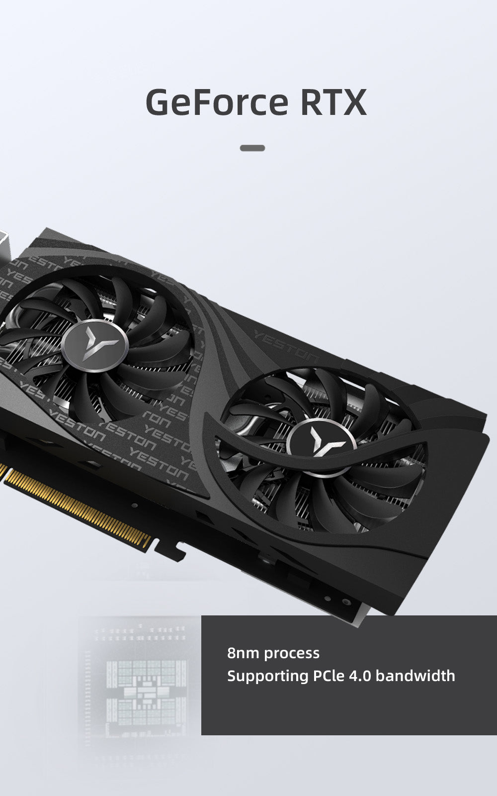 Yeston RTX 3060 Ti 8GD6 256bit Graphics Card PCIE 4.0 GDDR6 Video Card for PCpci express x16 4.0 video cards Desktop computer PC video gaming graphics card