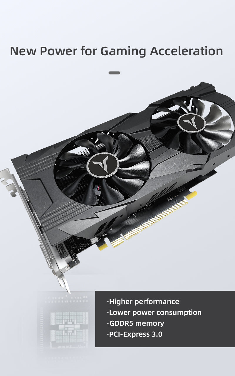Yeston GAEA GTX 1050 ti 4GD5 128bit Graphics Card PCIE 3.0 GDDR5 1050 Ti Graphics Card for PC