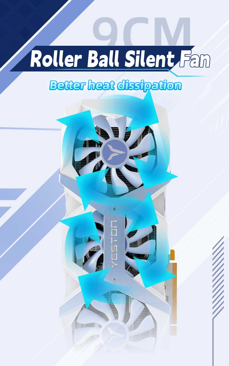 Yeston Game Ace Nvidia GeForce RTX 4060Ti 16G GAME ACE Graphics Card 128bit GDDR6 Gaming GPU