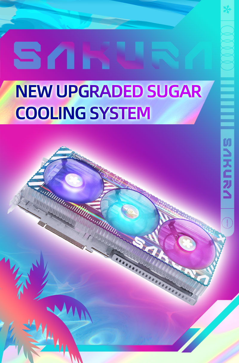 Yeston Sakura Sugar Nvidia GeForce RTX 4070 TI Graphics Card 12G 192bit GDDR6X GAMING GPU