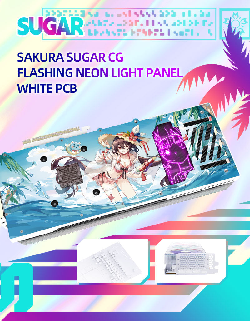 (Open Box Only US)Yeston Sakura Sugar Nvidia GeForce RTX 4080 Super Graphics Card 16G 256bit GDDR6X Gaming GPU