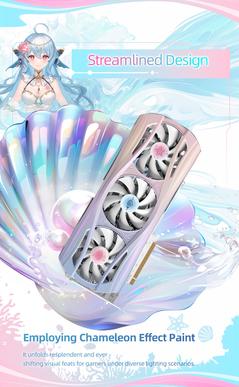 Yeston Sakura Atlantis Nvidia GeForce RTX 5070 Ti Graphics Card GDDR7 16G 256bit Gaming GPU