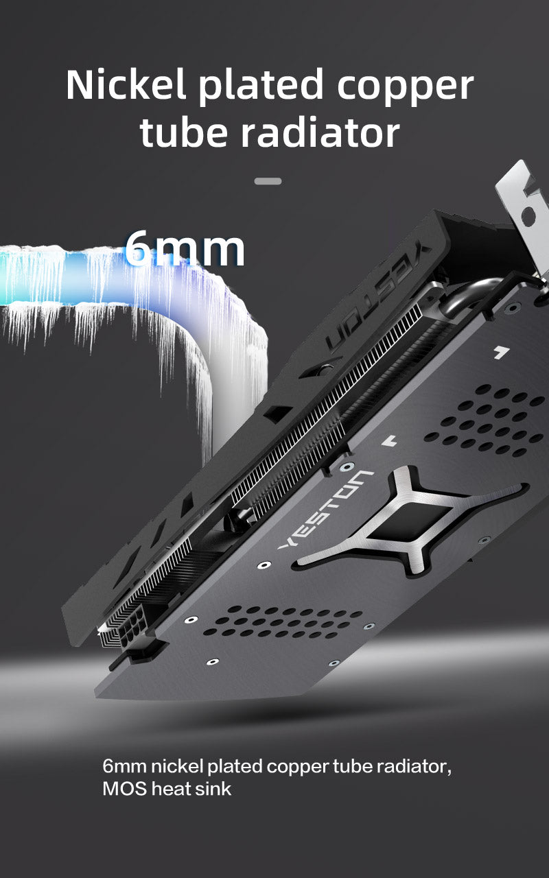 Yeston Radeon RX 6650 XT 8G GDDR6 128bit 7nm Desktop computer PC Video Graphics Card