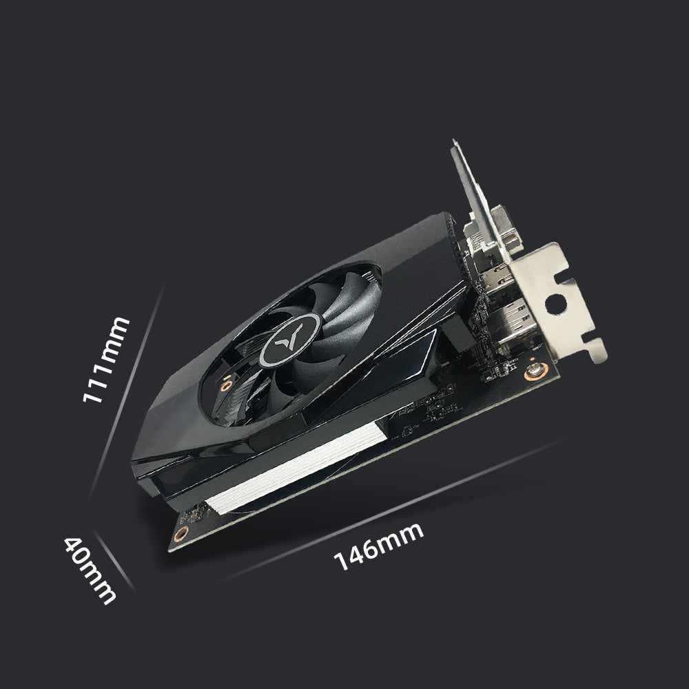 Yeston Radeon RX 550 4GB GDDR5 1183MHz 512processors PCIExpress 3.0 DirectX12 video cards Double slot DP+HDMI compatible +DVI-D graphics card of Desktop