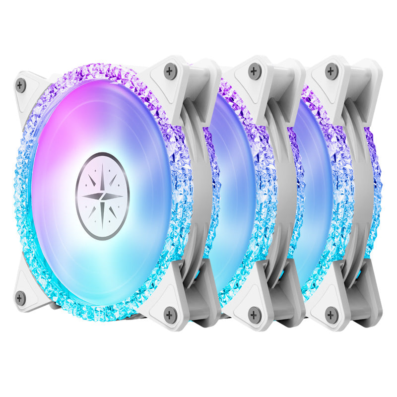 (Promotion: $5 discount over $30)(Only Canada has inventory) Zeaginal ZC-12025 ARGB Bling Bling LED 120mm Case Fan,Quiet Edition High Airflow Color LED Case Fan for PC Cases, CPU Coolers,Radiators SystemComputer Case Cooling Fan