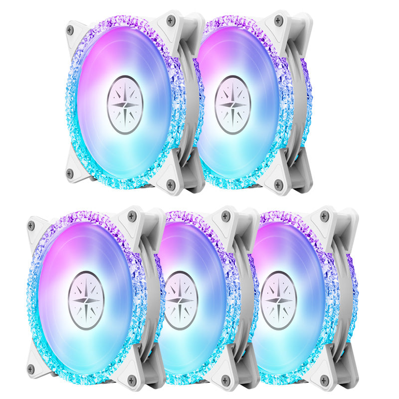 (Promotion: $5 discount over $30)(Only Canada has inventory) Zeaginal ZC-12025 ARGB Bling Bling LED 120mm Case Fan,Quiet Edition High Airflow Color LED Case Fan for PC Cases, CPU Coolers,Radiators SystemComputer Case Cooling Fan