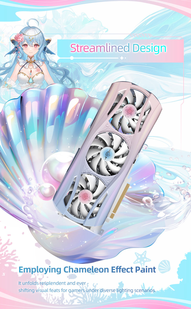 Yeston Sakura Atlantis Radeon RX 9070 XT 16G GDDR6 256bit 4nm video cards Desktop Computer PC Graphics Card