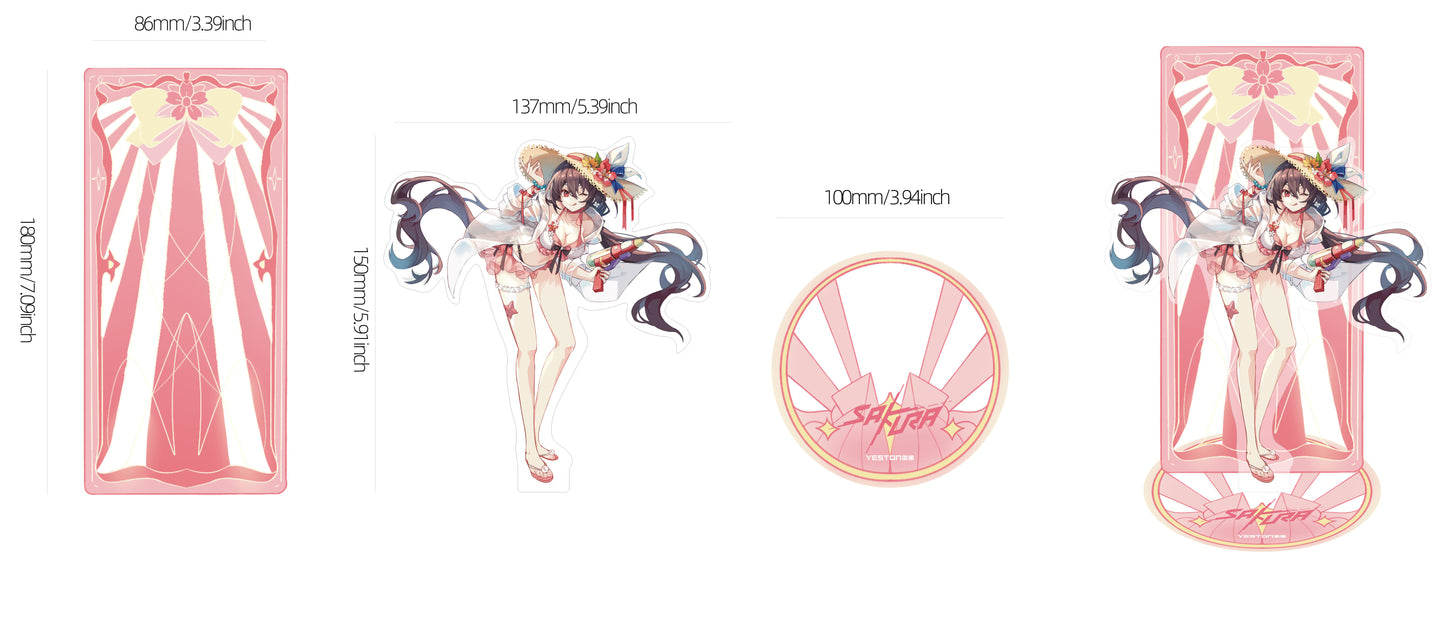 (March Promotion: $5 discount over $30)Yeston Sakura Sugar Desktop Signage