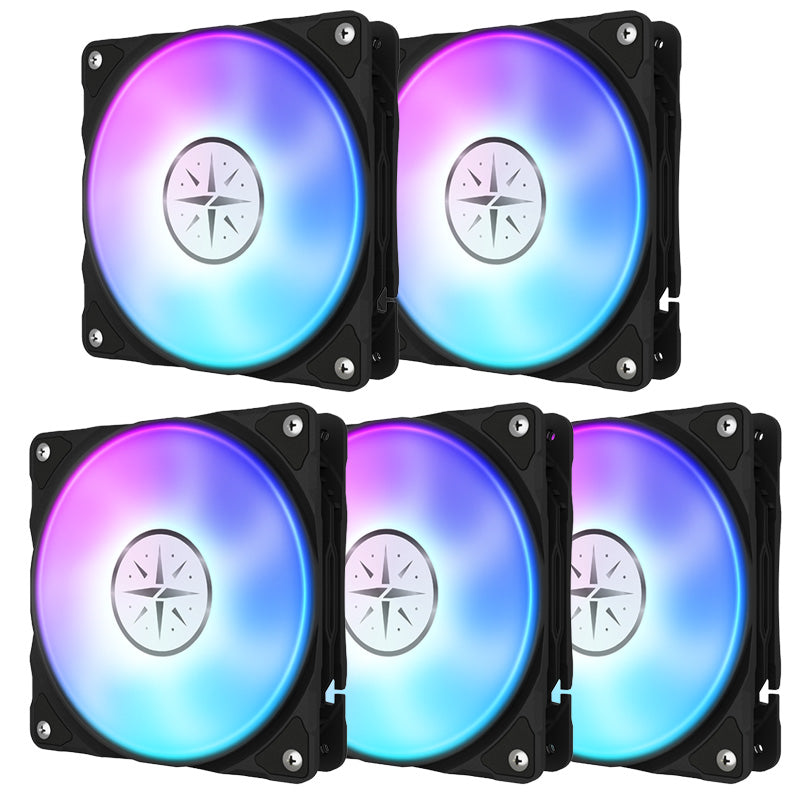 (Promotion: $5 discount over $30)Zeaginal ZC-12025 ARGB Tears of the Moon God LED 120mm Case Fan,Quiet Edition High Airflow Color LED Case Fan for PC Cases, CPU Coolers,Radiators SystemComputer Case Cooling Fan