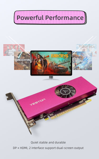 Yeston GTX 1050 ti 4GD5 LP 128bit Graphics Card PCIE 3.0 GDDR5 1050 Ti Video Card for PC