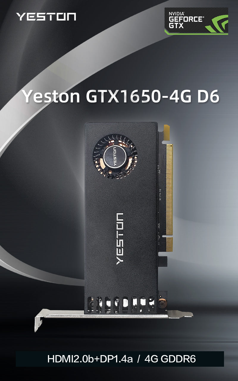 Yeston GeForce GTX 1650 4GB GDDR6 LP Single Slot Graphics cards