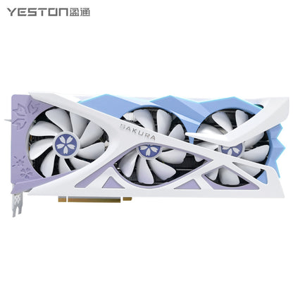 Yeston Sakura Nvidia GeForce RTX 4070 Super Graphics Card GDDR6X 12G 192bit GDDR6X Gaming GPU