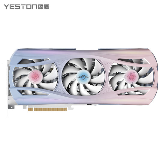 Yeston Sakura Atlantis  Radeon RX 9070 XT 16G GDDR6 256bit 4nm video cards Desktop Computer PC Graphics Card