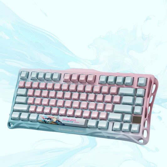 Yeston x Gravastar Mercury K1 Lite Sakura Atlantis Mechanical Keyboard