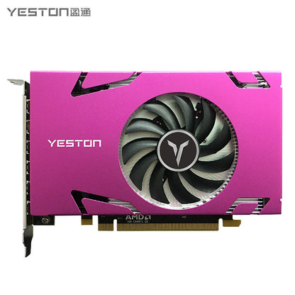 Yeston Radeon R7 350-4G 6MINIDP 4GB 128bit GDDR5 700MHz 512processors PCIExpress 3.0*16 video cards 6 Screen Graphics Card DirectX12 6*MINIDP compatible graphics card of Desktop