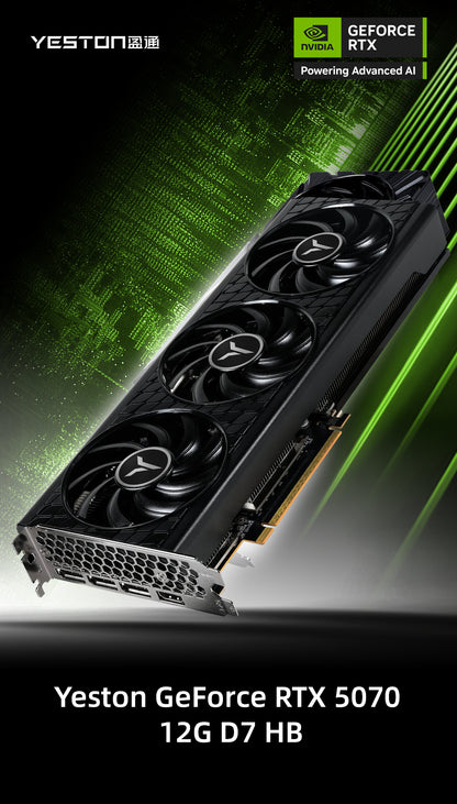 (August Promotion)Yeston Nvidia GeForce RTX 5070 12G 192bit GDDR7 Gaming GPU Graphics Card