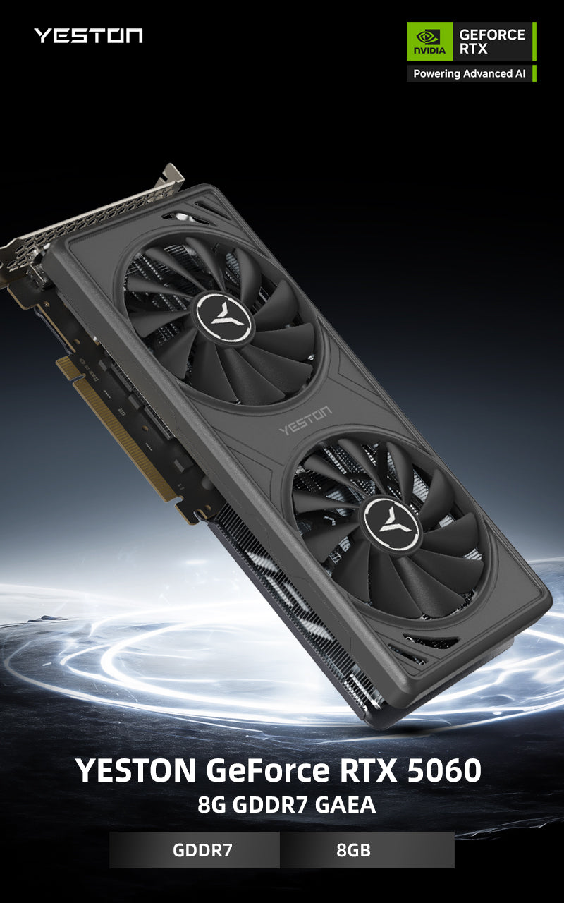 Yeston GAEA Nvidia GeForce RTX 5060 8G 128bit GDDR7 Gaming GPU Graphics Card