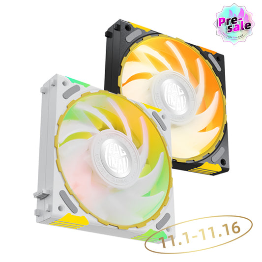 (11.1-11.16 ＄5 Off）Zeaginal ARGB Light of Zhuishen LED 120mm Case Fan,Quiet Edition High Airflow Color LED Case Fan for PC Cases, CPU Coolers,Radiators SystemComputer Case Cooling Fan