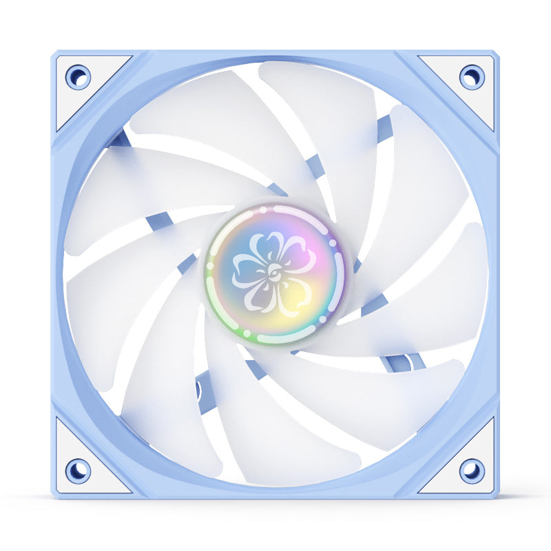 (11.21-12.05 ＄5 Off) Yeston SAKURA Computer Case Fan ARGB LED 120mm Cooler Fan Quiet Edition High Airflow Color LED Case Fan 4pin PWM Silent Fan with Hydraulic Bearing (Forward Fan)