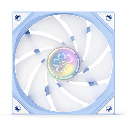 (11.21-12.05 ＄5 Off) Yeston SAKURA Computer Case Fan ARGB LED 120mm Cooler Fan Quiet Edition High Airflow Color LED Case Fan 4pin PWM Silent Fan with Hydraulic Bearing (Forward Fan)