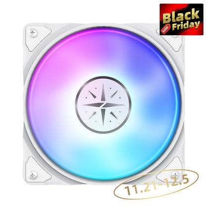 (11.21-12.05 ＄5 Off) Zeaginal ZC-12025 ARGB Tears of the Moon God LED 120mm Case Fan,Quiet Edition High Airflow Color LED Case Fan for PC Cases, CPU Coolers,Radiators SystemComputer Case Cooling Fan