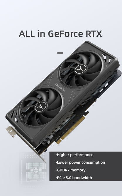 Yeston GAEA Nvidia GeForce RTX 5070 12G 192bit GDDR7 Gaming GPU Graphics Card