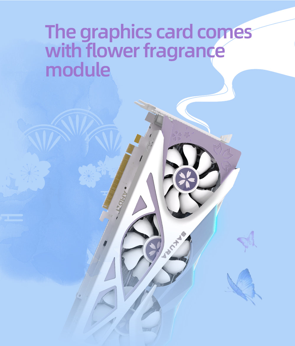 Open Box Only US)Yeston Sakura Radeon RX 6750 XT 12GB D6 GDDR6