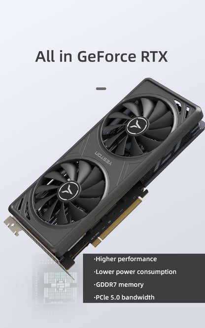 Yeston GAEA Nvidia GeForce RTX 5060 8G 128bit GDDR7 Gaming GPU Graphics Card
