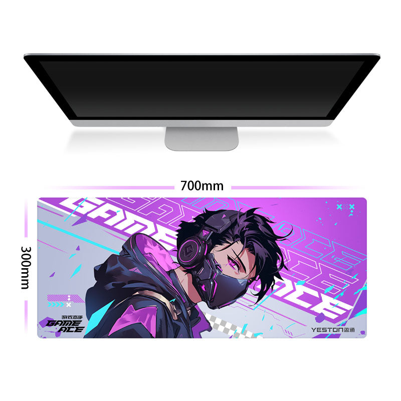 Yeston Game Ace 27.5*11.8*0.12in(700*300mm) Mouse pad, Thick Extended Mouse Mat Non-Slip Spill-Resistant Desk Pad