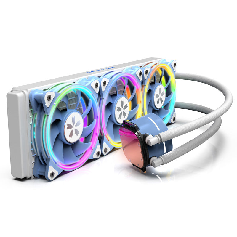 Yeston * zeaginal Sakura 360/240 integrated CPU supports Intel / AMD  platform PWM temperature control fan water cooling radiator ARGB  synchronous fan