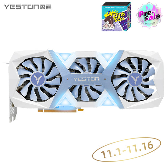 (11.1-11.16 Buy & Get a Keycap Blind Box）Yeston Game Ace Nvidia GeForce RTX 4060 Ti  8G 128bit GDDR6 Gaming GPU Graphics Card