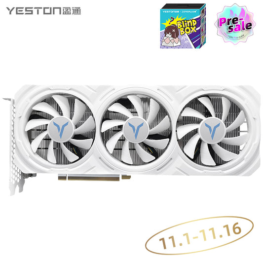 (11.1-11.16 Buy & Get a Keycap Blind Box）Yeston GAEA PLUS RTX 4060 8G GDDR6 128bit 5nm Desktop computer PC Video Graphics Card