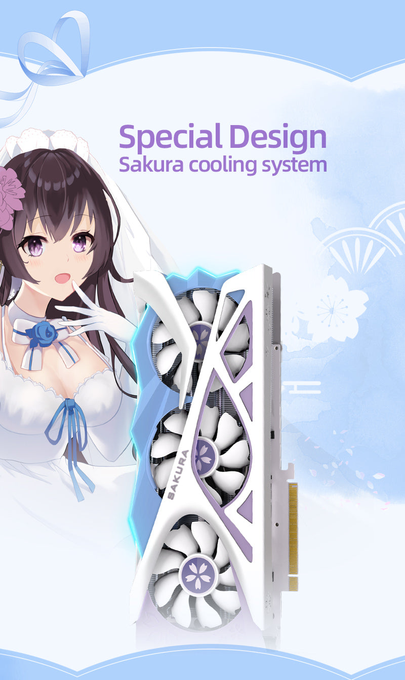Yeston Sakura Nvidia GeForce RTX 4070 Graphics Card GDDR6X 12G 192bit –  YestonStore