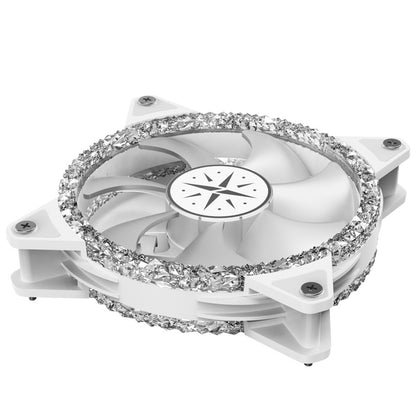 Zeaginal ZC-12025 ARGB Bling Bling LED 120mm Case Fan,Quiet Edition High Airflow Color LED Case Fan for PC Cases, CPU Coolers,Radiators SystemComputer Case Cooling Fan