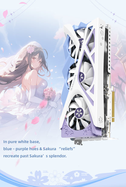 (Promotion-Only US)Yeston Sakura Nvidia GeForce RTX 5070 Ti Graphics Card GDDR7 16G 256bit Gaming GPU