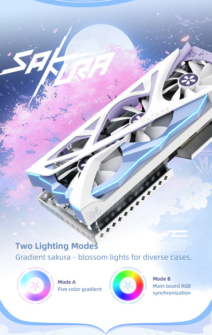 (Promotion-Only US)Yeston Sakura Nvidia GeForce RTX 5070 Ti Graphics Card GDDR7 16G 256bit Gaming GPU