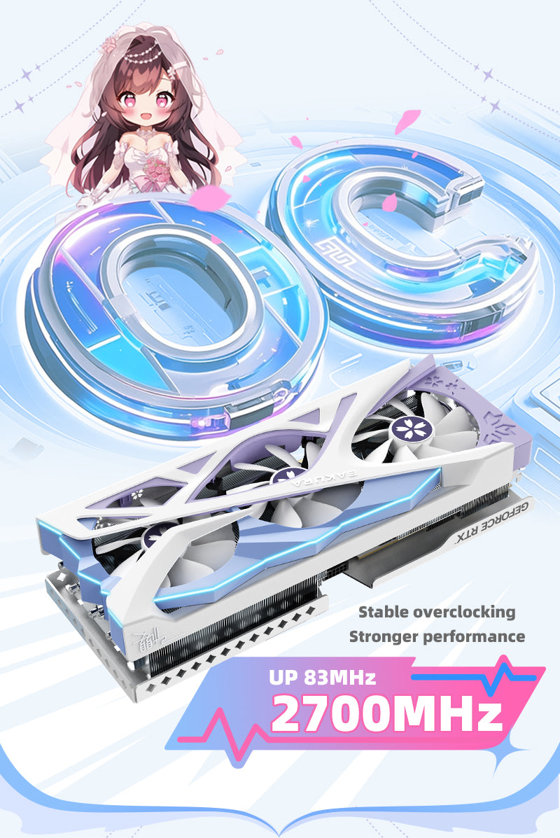 (Promotion-Only US)Yeston Sakura Nvidia GeForce RTX 5070 Ti Graphics Card GDDR7 16G 256bit Gaming GPU
