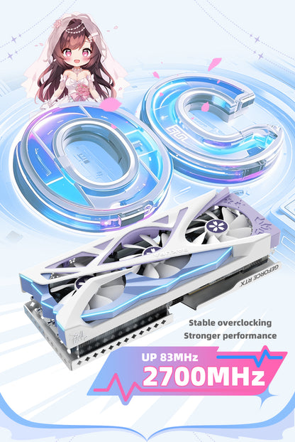 (Promotion-Only US)Yeston Sakura Nvidia GeForce RTX 5070 Ti Graphics Card GDDR7 16G 256bit Gaming GPU