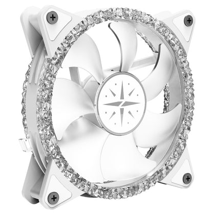 Zeaginal ZC-12025 ARGB Bling Bling LED 120mm Case Fan,Quiet Edition High Airflow Color LED Case Fan for PC Cases, CPU Coolers,Radiators SystemComputer Case Cooling Fan