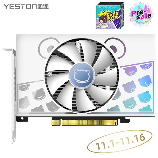 (11.1-11.16 Buy & Get a Keycap Blind Box）Yeston Cute Pet Radeon RX 6500 XT 4GB D6 GDDR6 6nm video cards Desktop computer PC Video Graphics Card