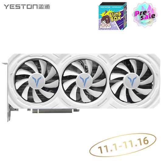 (11.1-11.16 Buy & Get a Keycap Blind Box）Yeston GAEA PLUS Radeon RX 7700 XT 12G GDDR6 192bit Desktop computer PC Video Graphics Card