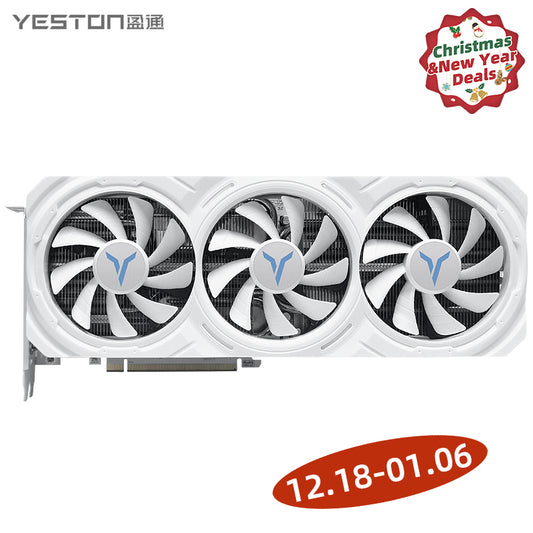 (12.18-01.06 ＄10 Off) Yeston GAEA PLUS Radeon RX 7700 XT 12G GDDR6 192bit Desktop computer PC Video Graphics Card