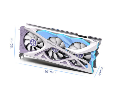 (Open Box Only US)Yeston Sakura Radeon RX 6750 XT 12GB D6 GDDR6 192bit 7nm video cards Desktop computer PC Video Graphics Card