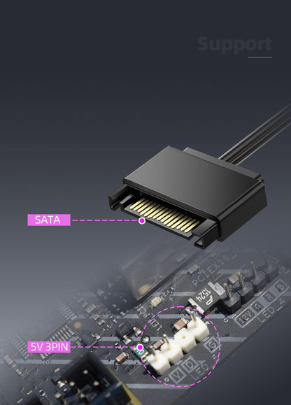 Yeston*Zeaginal ZC-360/240 ARGB Bling Bling integrated CPU supports Intel / AMD platform PWM temperature control fan water cooling radiator ARGB synchronous fan